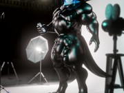 Preview 2 of Druth latex pec worship test animation