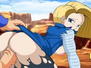 Preview 3 of ANDROID 18 SURPRISED WITH A COCK (DRAGON BALL HENTAI)
