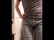 Preview 3 of slowly wetting my jeans a little bit