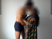 Preview 2 of Indian Stepmom Disha Amazing Handjob with Sucking My Nipple & Cumshot