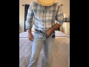 Preview 3 of BIG 8” COCK Heavy Cowboy talks dirty & moans when he CUMS