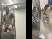 Preview 2 of Quick self public piss with 2 points of view