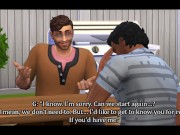 Preview 4 of Misunderstanding || Sims 4 || FTM resolves fight with '''''straight'''' roommate using sex