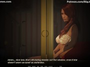 Preview 4 of Depraved Awakening #6: Dirty detective spies on a hot redhead while she masturbates (HD Gameplay)
