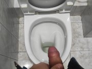 Preview 3 of Golden shower in the toilet pov, pissing