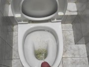 Preview 5 of Golden shower in the toilet pov, pissing