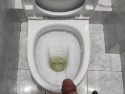 Preview 6 of Golden shower in the toilet pov, pissing