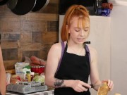 Preview 3 of Madi Collins gets her hands dirty making smash burgers