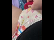 Preview 2 of Playing With A Vibrator In My Wet Diaper
