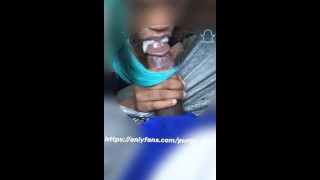 Very sloppy FaceFuck sex with tied hands Foaming Wet Mouth - more on OnlyFans p0rnellia
