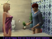 Preview 2 of Sims 4, my voice, Seducing milf step mom was fucked on washing machine by her step son