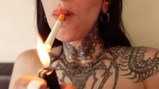 POV pussy play and sex - smoking girl fetish (you cum too quick for me)
