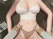 Preview 3 of (Sound) Secretary Mercy & Widowmaker Creampie Missionary Overwatch