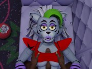 Preview 1 of Black guy tits fuck Roxanne Wolf Five Nights at Freddy's Security Breach tits job cum in her mouth