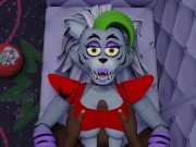 Preview 3 of Black guy tits fuck Roxanne Wolf Five Nights at Freddy's Security Breach tits job cum in her mouth