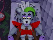 Preview 5 of Black guy tits fuck Roxanne Wolf Five Nights at Freddy's Security Breach tits job cum in her mouth