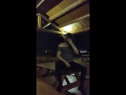 Preview 6 of Trap Jaimie Lynn Plays With Her Girl Cock At The Public Park And Cums
