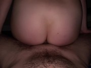 Preview 5 of Step sister's ass jumps on the dick. All cum in mouth.DanaKiss