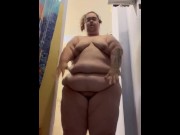 Preview 4 of BBW Fetish Bouncing & Jiggling Belly (50lbs Bigger)