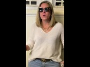 Preview 2 of Sexy Suburban Milf Power Smoking in the Garage