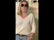 Preview 5 of Sexy Suburban Milf Power Smoking in the Garage
