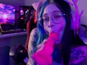Preview 4 of Girl gamer decided to masturbate on camera