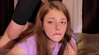CUM DUMPSTER LIFE - 18 Yo College Teen Matty USED By Her Ruthless Landlord