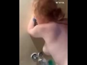 Preview 1 of Redhead teen fucking in the bath part 4