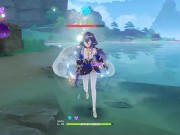 Preview 3 of Layla ryona all languages + ragdoll - Genshin Impact