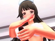 Preview 3 of Uncensored Japanese Hentai animation ASMR handjob cumshot Earphones recommended