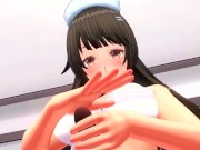 Preview 6 of Uncensored Japanese Hentai animation ASMR handjob cumshot Earphones recommended