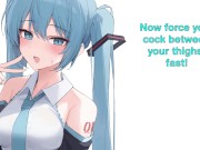 Preview 3 of Premature Ejaculation FINALE Hatsune Miku Hentai JOI (Gentle Femdom Feet/Armpits)