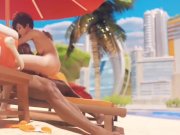 Preview 2 of Tracer enjoying the beach Overwatch 2