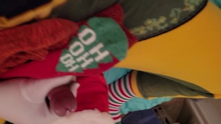 elf cumming on sock masturbation socks