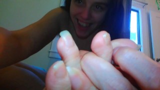 Painting My Toenails After Pedicure POV Foot Fetish