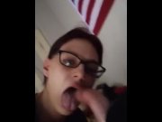 Preview 1 of Homemade Throat Fuck Cum In Mouth