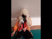 Preview 1 of Cosplay Orgasm Trans Girl Runa Yomozuki Vibed