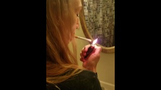 Smoking a relaxing cigarette after cuming and squirting!(watch previous videos to also see that)