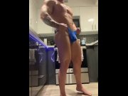Preview 4 of MUSCLE WORSHIP IN BLUE THONG