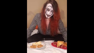 Goth Femboy Give Thanks By Fucking Thanksgiving Dinner