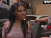 Preview 2 of Horny Chicks Cindy Starfall & Kat Dior Have Nasty Fun With Car Service Owner - LETSDOEIT