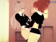 Preview 2 of Shizuma Hanazono and Nagisa Aoi have lesbian play in the infirmary. - Strawberry Panic Hentai