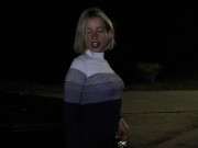 Preview 1 of Horny schoolgirl want to be fucked soo much that she is schowing her ass and pussy in public