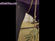 Preview 6 of Experiment: Giving girlfriend a shibari crotch rope predicament! (& Strappado)