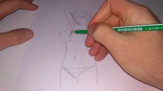drawing latin shemale femboy sexy