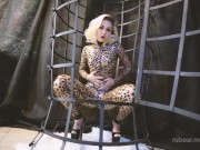 Preview 1 of Latex cat in the cage