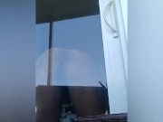 Preview 4 of Public risky masturbation session on my friend's balcony midday