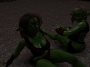 Preview 4 of Goblin Girls Ride Big Human Cock
