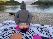 Preview 1 of Masturbation on the lake shore part 2 😉💋