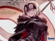 Preview 3 of Fate Gauntlet Part 3 - JOI - Jeanne Alter Busts Your Balls... Literally! (Femdom, CBT, Feet)